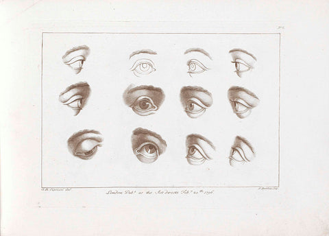 Twelve eyes, Francesco Bartolozzi, 1796 Canvas Print