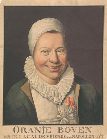 Smiling pro-princely woman, 1813, anonymous, 1813 Canvas Print