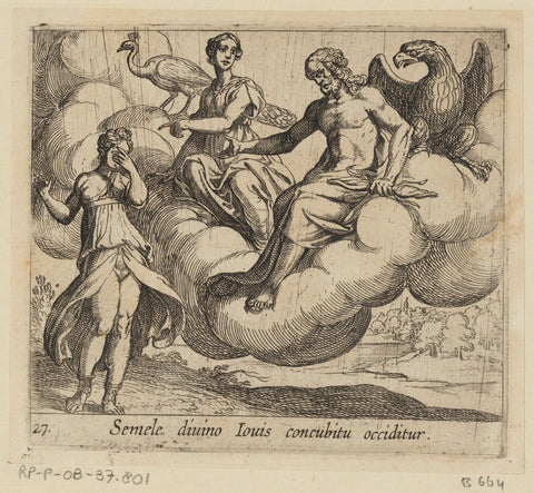 The Wish of Semele, Antonio Tempesta, 1606 Canvas Print