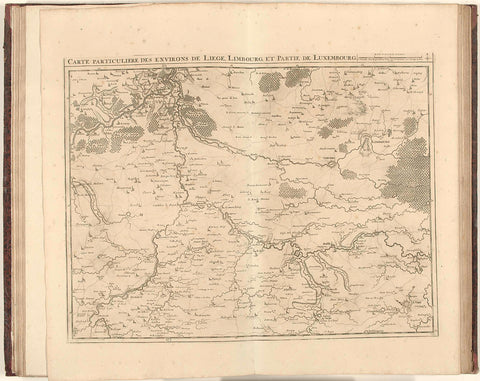 Map of the provinces of Liège and Luxembourg, 1708, Jacobus Harrewijn, 1708 Canvas Print