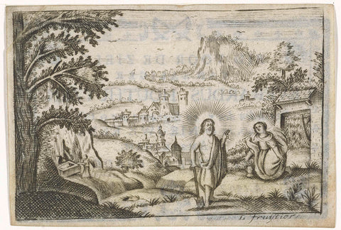 Christ appears to Mary Magdalene, Louis Joseph Fruytiers, 1723 - 1782 Canvas Print