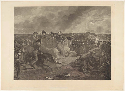 Prince of Orange at the Battle of Quatre-Bras, 1815, William of Senus, 1817 Canvas Print