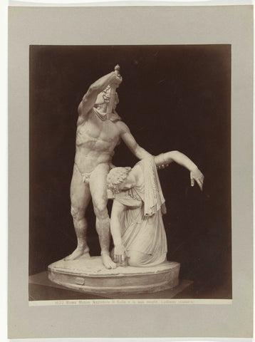 Sculptuur van Galliër die zichzelf en zijn vrouw doodt, anonymous, c. 1880 - c. 1904 Canvas Print