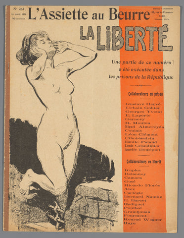 Copy of the magazine 'L'Assiette au Beurre', No. 263, 14 April 1906, various makers, 1906 Canvas Print