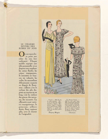 Art - Goût - Beauté, Feuillets de l' élégance féminine, Mai 1931, No. 129, 11e Année, p. 17, anonymous, 1931 Canvas Print