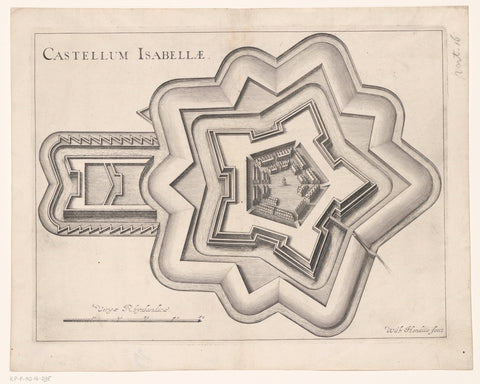 Fort Isabella, 1629, Willem Hondius, 1631 Canvas Print