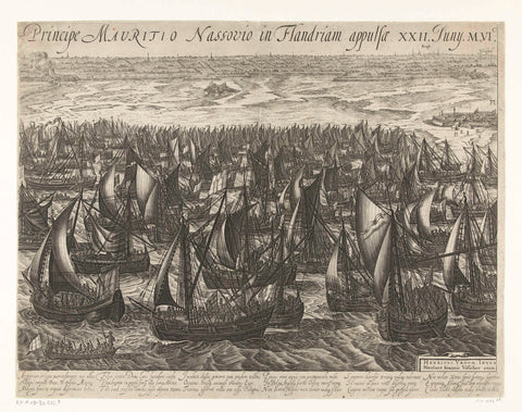 The Fleet Landing at Philippine (right page), 1600, anonymous, 1600 Canvas Print