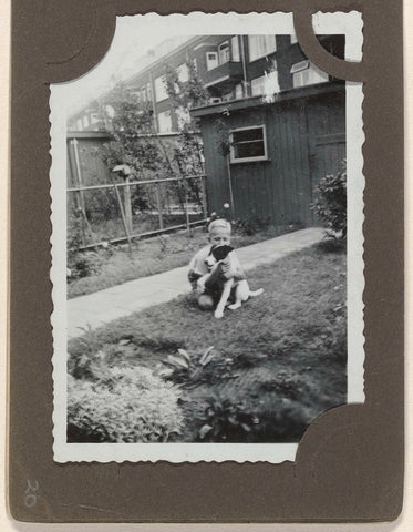 Boy with dog, anonymous, 1933 - 1944 Canvas Print