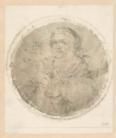 Doedelzakspeler, Hendrick Goltzius (possibly), 1605 Canvas Print