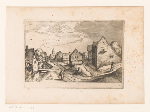 View of Langenschwalbach, Matthäus Merian (I), 1620 Canvas Print