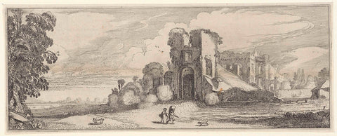 Ruins of Castle Brederode, Jan van de Velde (II), 1615 Canvas Print