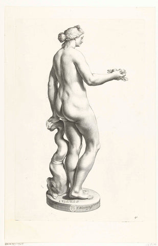 Venus with fruit in her hands, Cornelis Bloemaert (II), c. 1636 Canvas Print