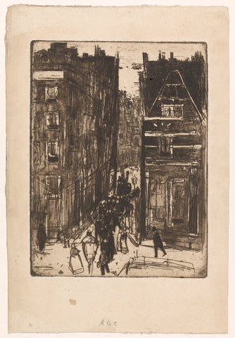 Gasthuismolensteeg in Amsterdam, Isaac Israels, c. 1894 Canvas Print