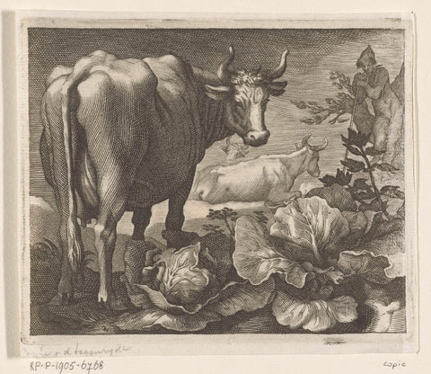 Cows, Boëtius Adamsz. Bolswert, 1611 - 1661 Canvas Print