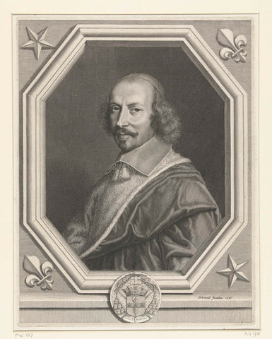 Portrait of Jules Mazarin, Robert Nanteuil, 1656 Canvas Print