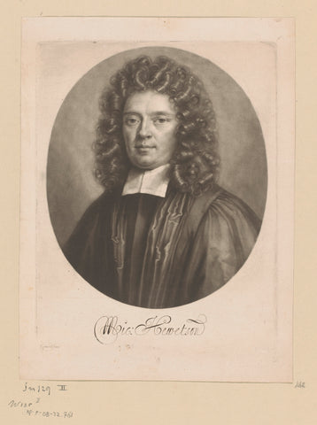 Portrait of Michael Hewetson, John Smith (printmaker/ publisher), 1662 - 1742 Canvas Print