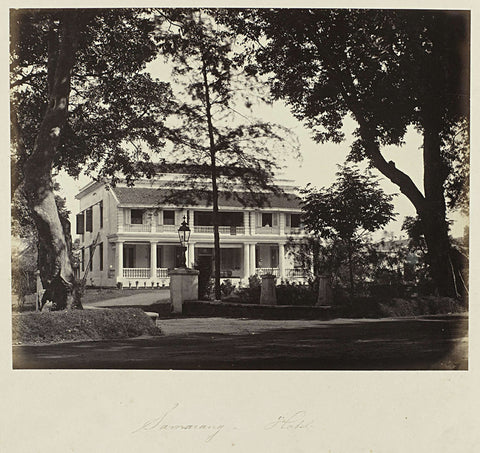 Samarang - Hotel, Woodbury & Page, 1863 - 1869 Canvas Print