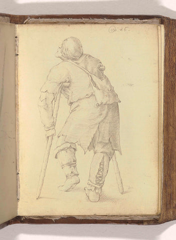 Beggar, seen on the back, anonymous, 1586 Canvas Print