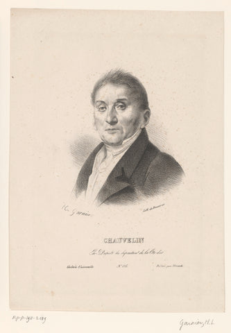 Portret van François Bernard de Chauvelin, Hippolyte Louis Garnier, 1823 Canvas Print