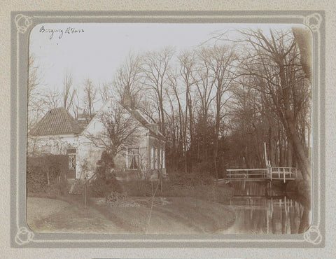 House with a ditch and a bridge on the Bergweg in Rotterdam, Folkert Idzes de Jong, c. 1905 - c. 1907 Canvas Print