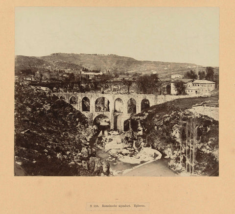 Roman aqueduct in Ephese, anonymous, c. 1867 - c. 1898 Canvas Print