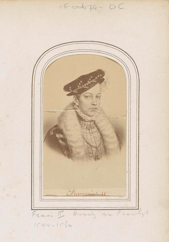 Photo reproduction of (presumably) a print by Francis II, king of France, Étienne Neurdein (attributed to), c. 1863 - c. 1880 Canvas Print