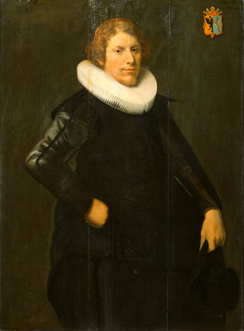 Portrait of Gerrit Ottsz Hinlopen (1603/04-1646), anonymous, 1631 Canvas Print