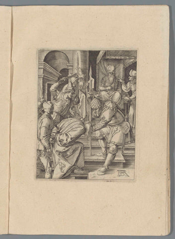 Christ before Annas, Albrecht Dürer, 1610 - 1620 Canvas Print
