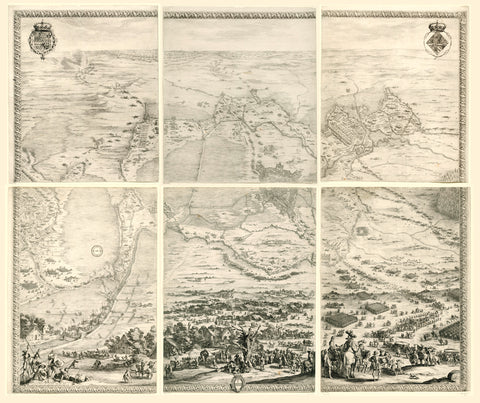 Siege of Breda, 27 August 1624-5 June 1625, Jacques Callot, 1628 Canvas Print