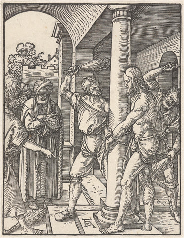 Flagellation of Christ, Albrecht Dürer, 1509 Canvas Print