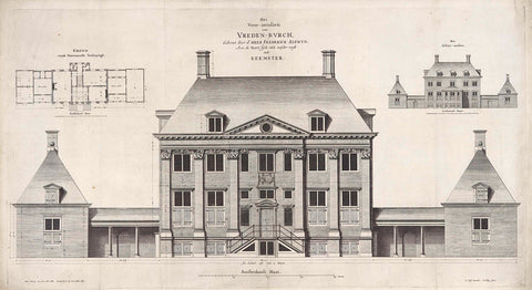 Huis Vredenburch in de Beemster, Pieter Nolpe, 1647 - 1653 Canvas Print