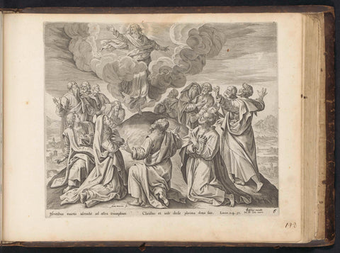 Ascension, Antonie Wierix (II), 1646 Canvas Print