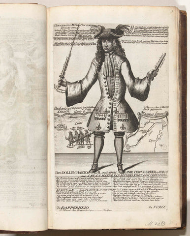 Cartoon on the Elector of Bavaria, 1705, anonymous, 1706 Canvas Print