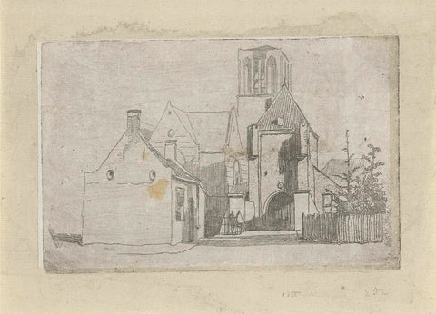 Kerk, Lambertus Hardenberg (1822-1900), c. 1837 - 1900 Canvas Print