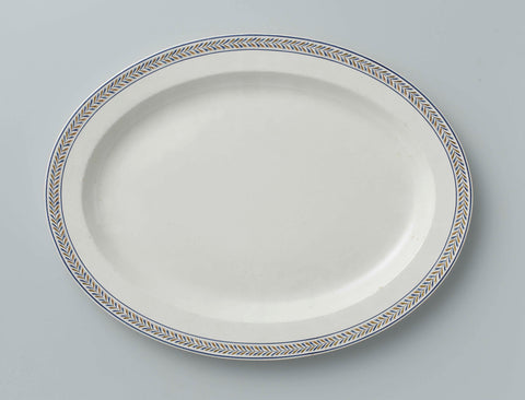 Dish of hard baked pottery, Wedgwood cream ware., Wedgwood, c. 1800 - c. 1815 Canvas Print