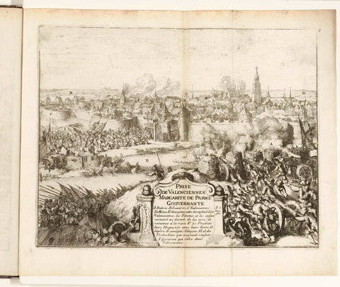 Capture of Valenciennes, 1567, Romeyn de Hooghe, 1670 - 1699 Canvas Print