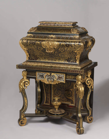 Two toilet caskets, André-Charles Boulle, c. 1685 - c. 1690 Canvas Print