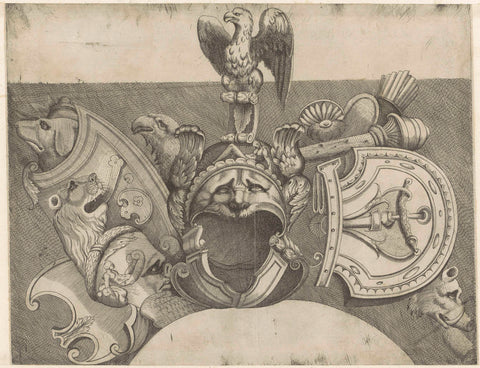 Trophy, anonymous, 1530 - 1570 Canvas Print