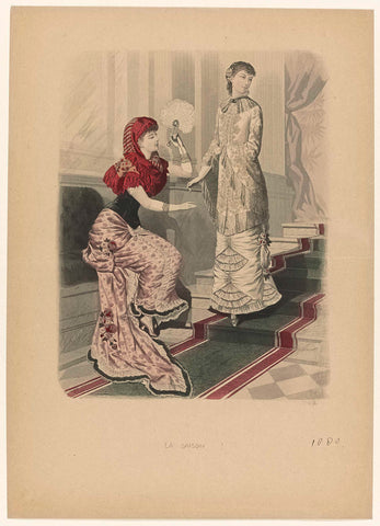 La Saison, Journal illustré des Dames, 1880, No. 628, anonymous, 1880 Canvas Print