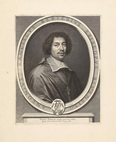 Portret van Antoine François de Bertier, Gerard Edelinck, 1666–1707 Canvas Print