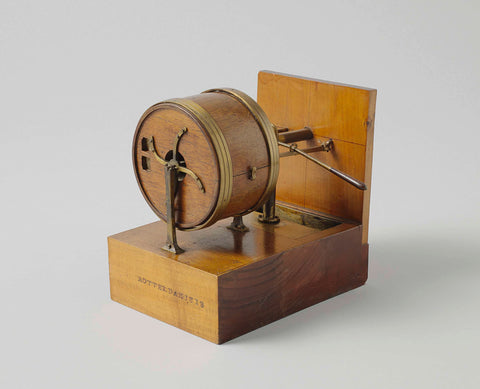 Model of a Pair of Hydraulic Forge Bellows, Rijkswerf Rotterdam, c. 1800 - c. 1815 Canvas Print