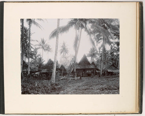 View of Battak Kampong Poeloe Hawar, Sumatra (Battak Kampong Poeloe Hawar), Carl J. Kleingrothe, c. 1885 - 1900 Canvas Print