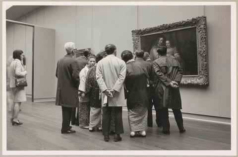 Room 221A with group of visitors at Het Joodse bruidje, 1970 Canvas Print