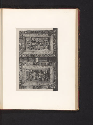 Bookbinding from the collection of the Soeurs de Notre-Dame de Namur, drawn up at an exhibition on religious objects from the Middle Ages and Renaissance in 1864 in Mechelen, Joseph Maes, 1864 - in or before 1866 Canvas Print