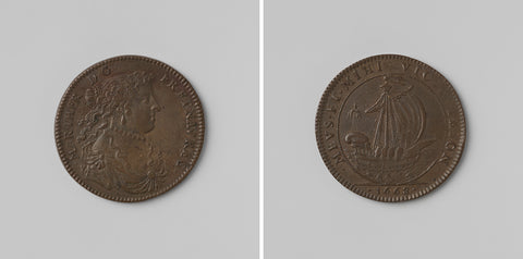 Franche Comte conquered in ten days, minted in honour of Maria Theresa, Queen of France, anonymous, 1668 Canvas Print