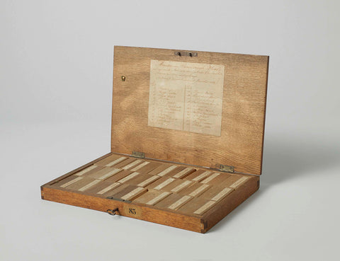 Box Containing Twenty-Three Samples of Wood from Surinam, PF Jansen, 1839 Canvas Print