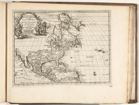 Map of North and Central America, 1726, anonymous, 1726 Canvas Print