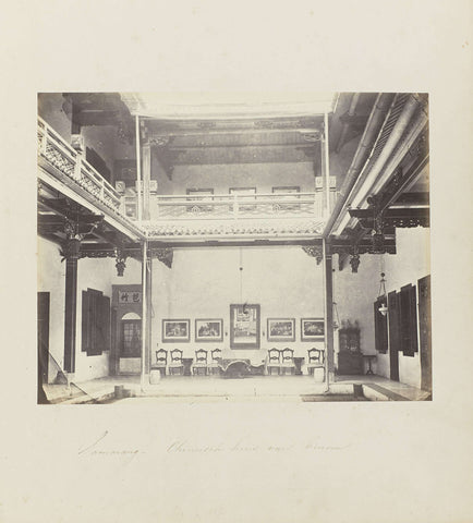 Samarang - Chinese home from the inside, Woodbury & Page, 1863 - 1866 Canvas Print