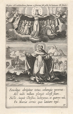 Vision of Saint Dominic, Theodore Galle, 1611 Canvas Print