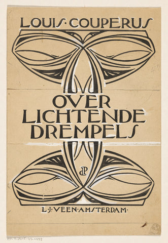 Band design for: Louis Couperus, Over lichtende drempels, 1902, Jules De Praetere, in or before 1902 Canvas Print
